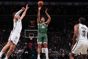  篮网双核合砍六十分惜败雄鹿